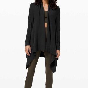 Lululemon cashlu knit wrap - black - size 10